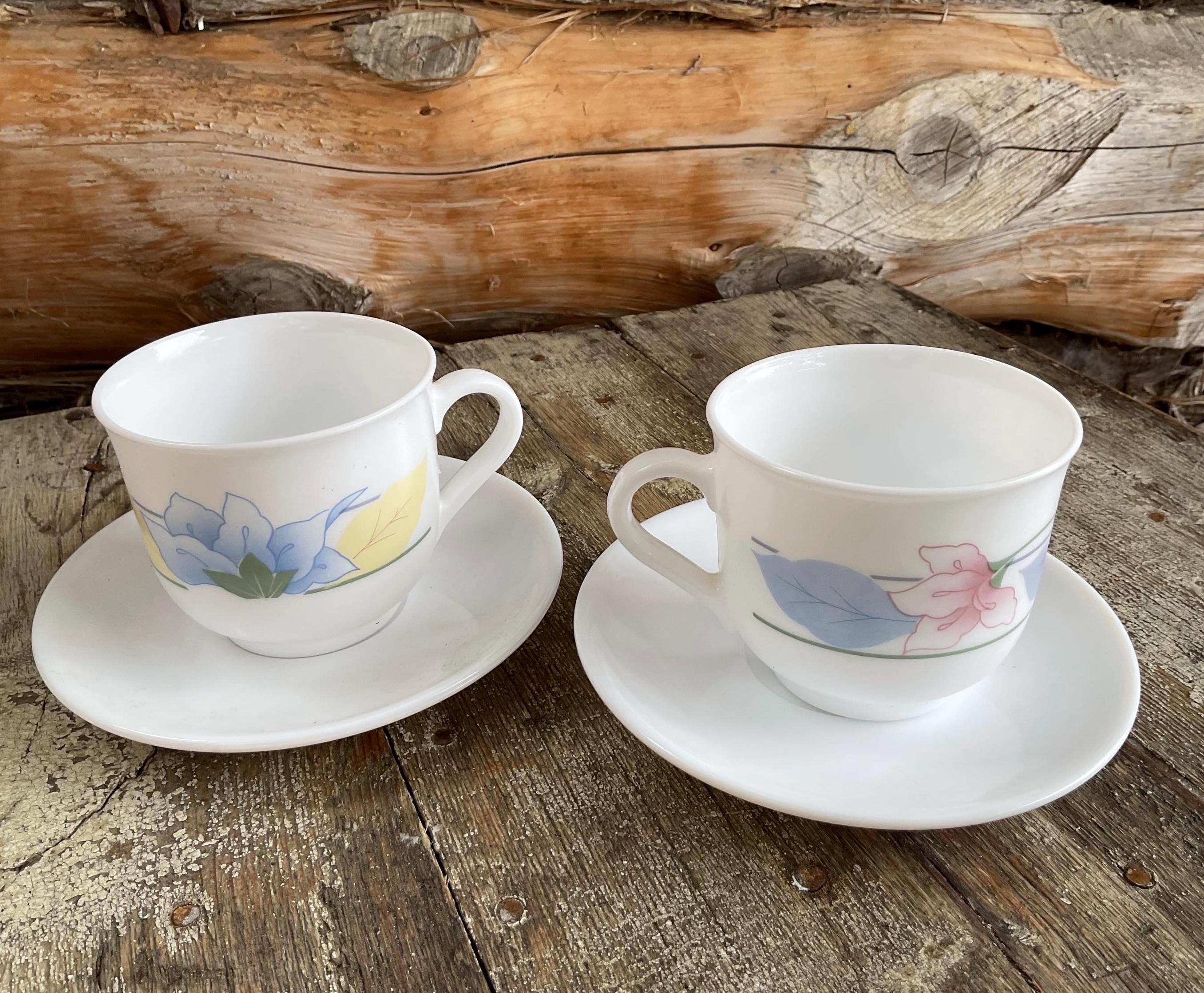 Tasse et sa soucoupe arcopal voture vntage - Etsy France