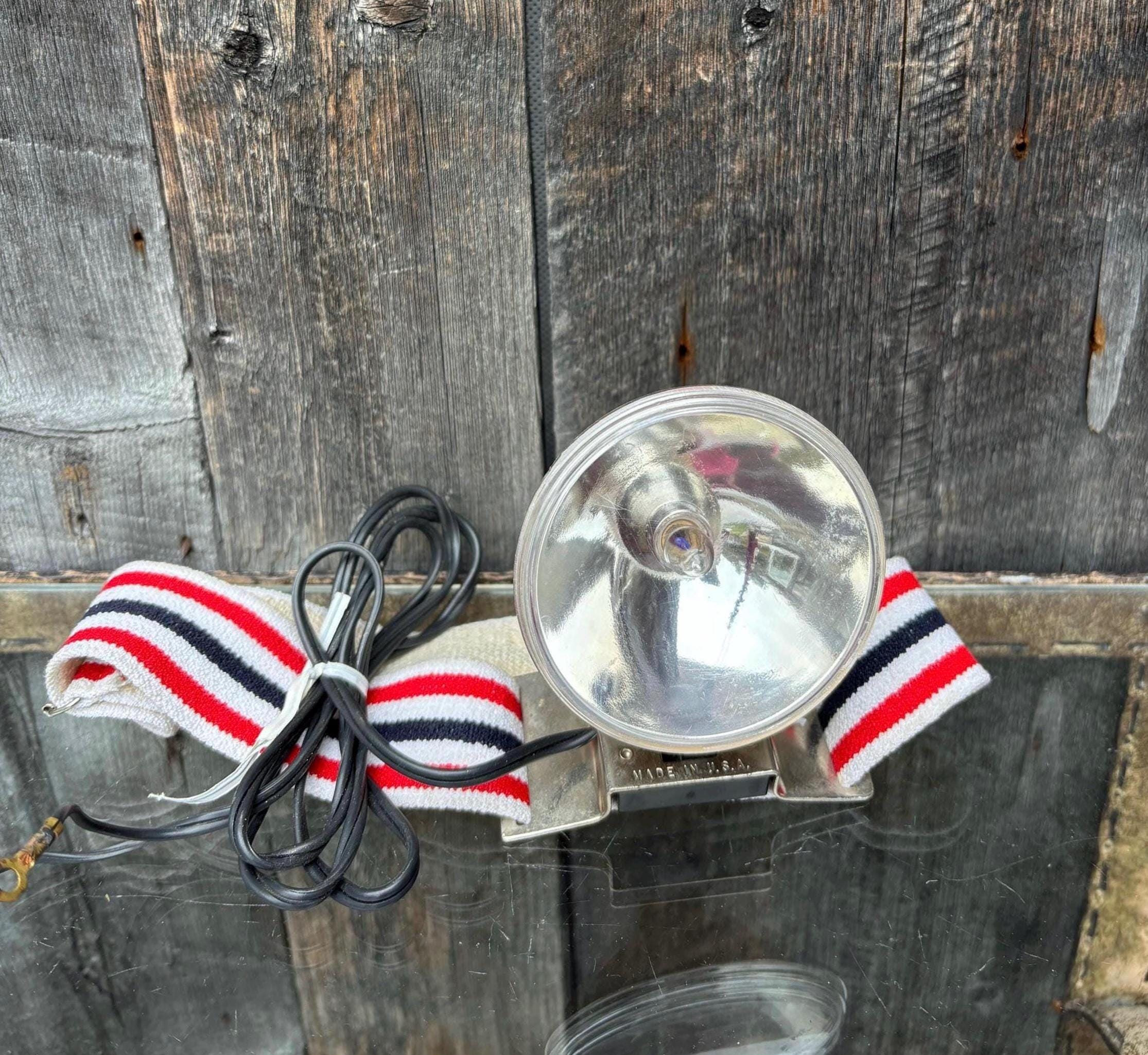 Rayovac Camping and Hiking Headlamps. Vintage Ray-o-vac
