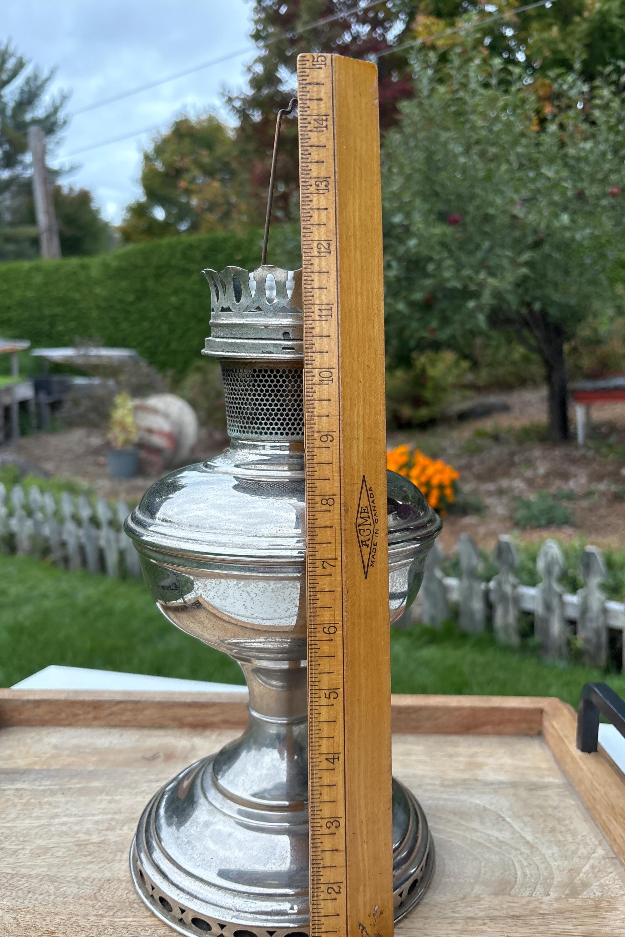 Vintage Aladdin Lamp, Nickel-plated Brass ~ Kerosine Oil Lamp. - Etsy