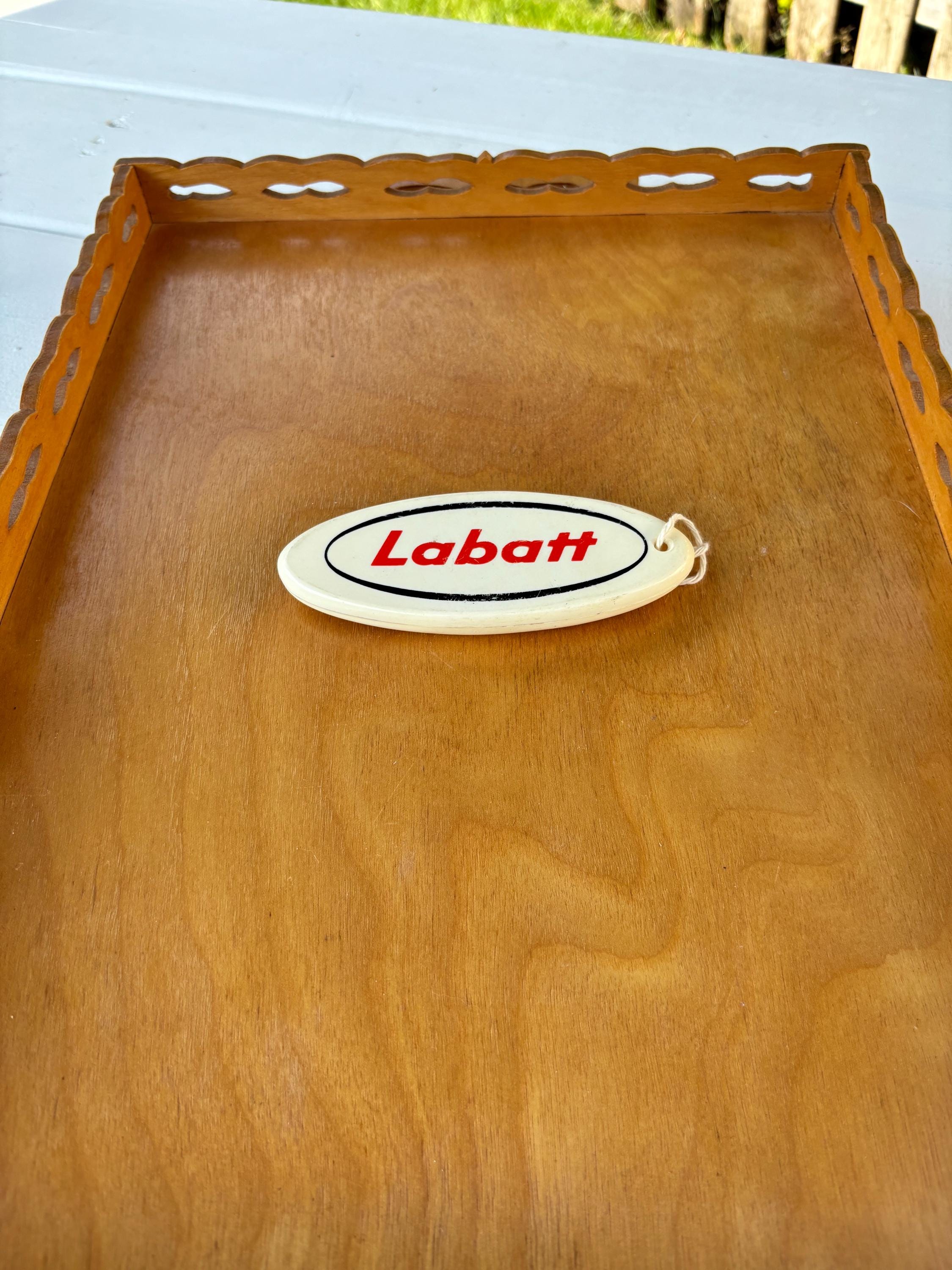Vintage Capsule Bottle Opener. Plastic Key. Labatt Beer. Manager