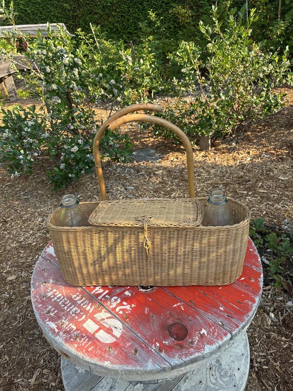 ピクニック バスケット ボトルケースつき