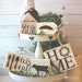 Farmhouse Signs - Tiered Tray Set - Mix and Match Items - Farm - Mini Signs 3D Signs - Cow Pig Chicken - Coffee Bar Wood Signs Rae Dunn Deco 