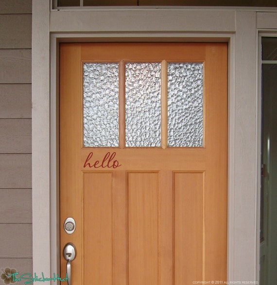 Hello Fancy Front Door Decal Porch Decals Vinyl Lettering Wall Decals Door Decals Vinyl Wall Art Graphic Stickers Decals 1239