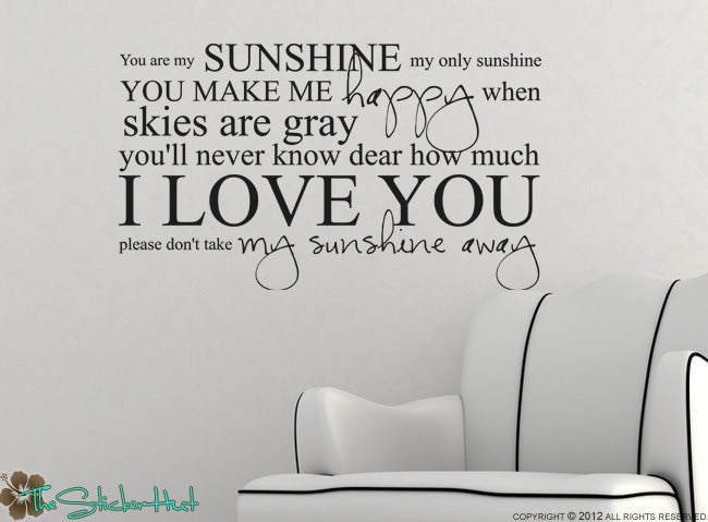 Plaque Murale Décorative Hioni 'You Are My Sunshine I Love You' En Métal - 20x30 Cm