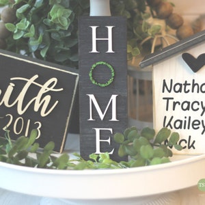 Family Sign - Home Sign - Custom House - Tiered Tray Set - Mix and Match Items - Mini Signs 3D Signs - Cottage Farmhouse Wood Signs