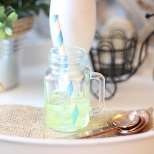 Mini Mason Jar Faux Lemonade Drink - Home Decor - Tiered Tray - Faux Drinks - Cottage - Farmhouse - Coffee Bar Decor - Decorative Tray Decor