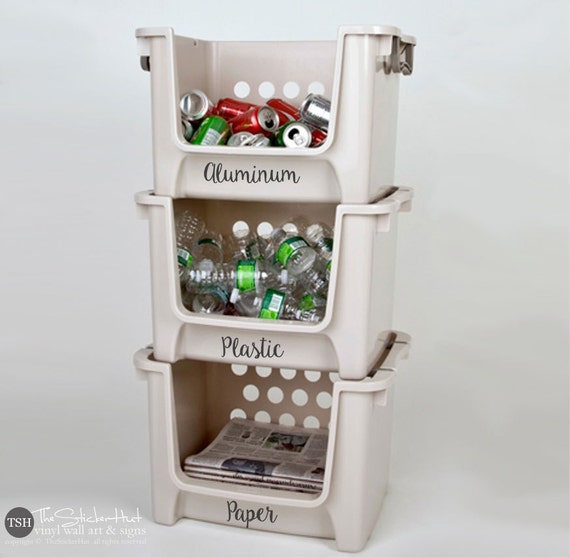 Labels for waste bins