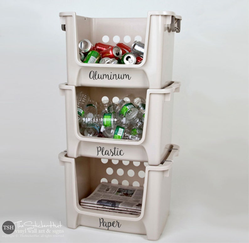 Labels for waste bins