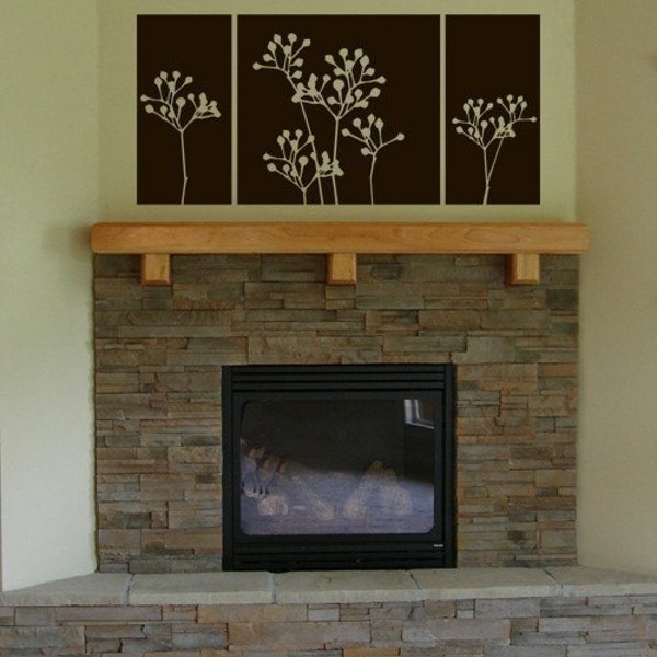 Seedling Flower Block Tile Panel Wall Art Graphics Lettering Decals Stickers