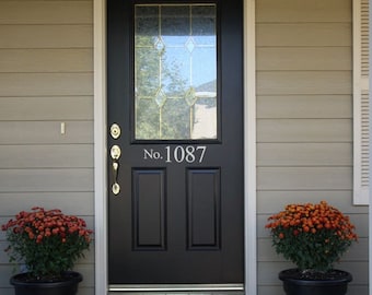 Street Number Front Door Sticker - No with Your House Numbers Front Door Address Vinyl Decals Stickers 971