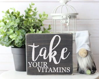 Take Your Meds Wooden Sign - Etsy