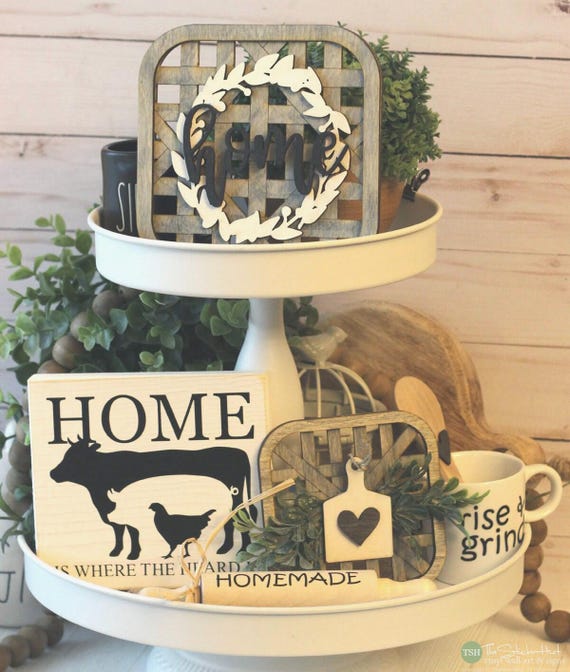 tobacco tray decor Tobacco Basket Decor Sign - Home Sign - Farmhouse - Tiered Tray Set - Mix  and Match Items - Mini Signs 3D Signs - Farmhouse Wood Signs