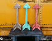 Wood Arrow - Trendy Wall Art - Handmade - Gallery Wall Ideas - Wooden - Wall Hanging - Distressed - 10 Color Options - Signs - Sign - Arrows
