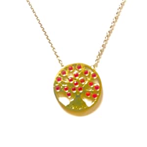Tree of Life Pendant Sterling Silver with Rhinestones | Pendant for Necklace | Tree of Life Necklace Silver 925 Hypoallergenic Designer Jewelry