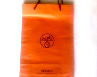 エルメス オレンジ 紙袋 ショッピング 21.7cm - Etsy 日本