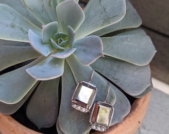 Pyrite and Pearl Earrings