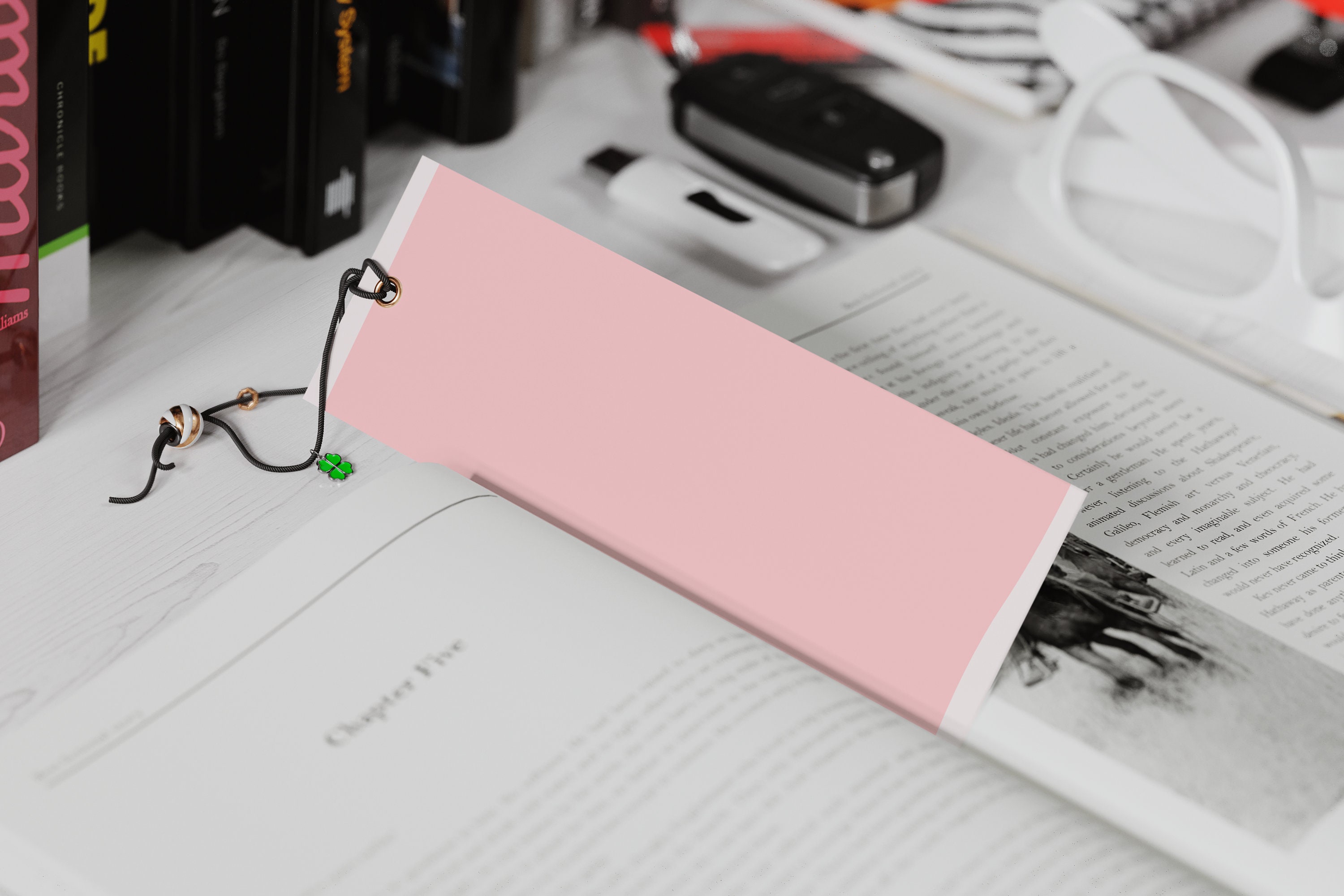 Set of 4 Printable Bookmarks in Notepad Style for Book Lovers/2 X 6 ...