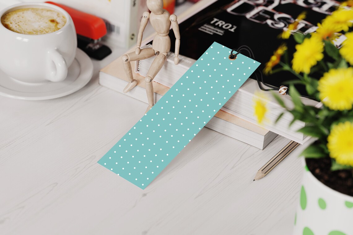 Set of 4 Printable Bookmarks in Notepad Style for Book Lovers/2 X 6 ...