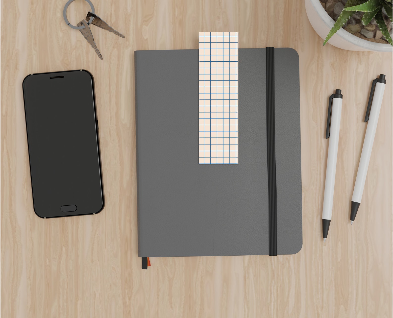 Set of 4 Printable Bookmarks in Notepad Style for Book Lovers/2 X 6 ...
