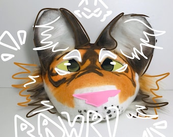 Tiger therian costume mask