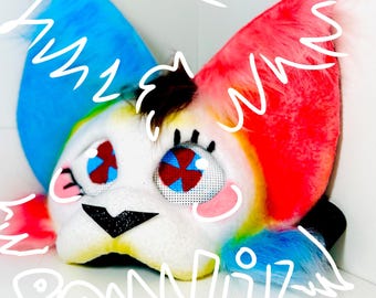 Pomni inspired TACD therian costume mask