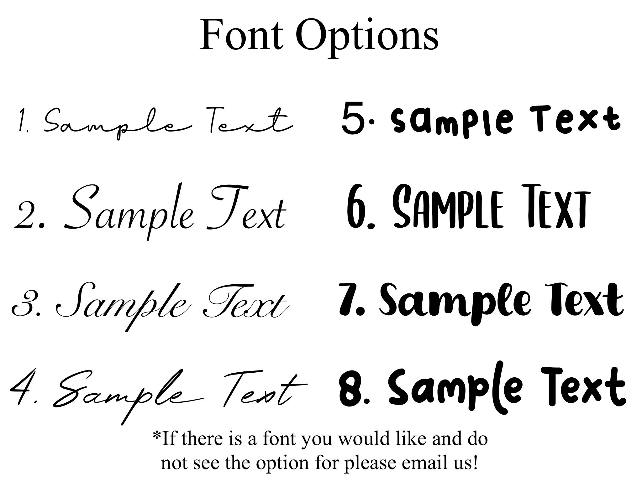 Custom Vinyl Decals - Choose Your Font, Color, and Size! - Custom Text ...