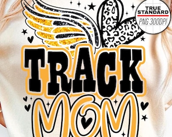 Track Mom PNG, Track and Field Leopard black and gold Design, PNG File, Track and Field Sublimation Design Downloads