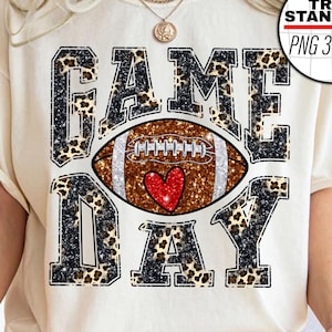 Game Day Football PNG, Sports, Football Game day, Back to school game Tee, Football png, Sublimation Designs Downloads, PNG File