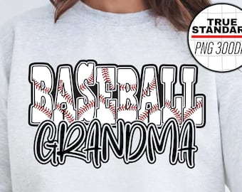 Baseball Grandma PNG Image, Baseball Letters Design, Senior 2025 Baseball, Sublimation Designs Downloads
