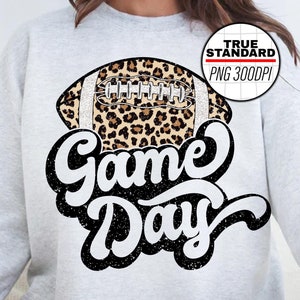 Game Day Football PNG, Sports, Football Game day, Back to school game Tee, Football png, Sublimation Designs Downloads, PNG File