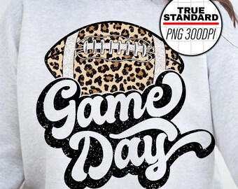 Game Day Football PNG, Sports, Football Game day, Back to school game Tee, Football png, Sublimation Designs Downloads, PNG File