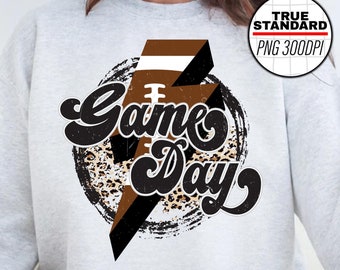 Game Day Football PNG, Sports, Football Game day, Back to school game Tee, Football png, Sublimation Designs Downloads, PNG File