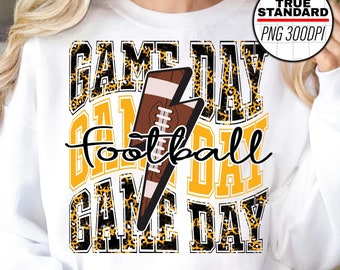 Game Day Football PNG, Sports, Football Game day, Back to school game Tee, Football png, Sublimation Designs Downloads, PNG File