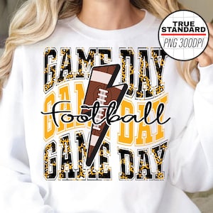 Game Day Football PNG, Sports, Football Game day, Back to school game Tee, Football png, Sublimation Designs Downloads, PNG File