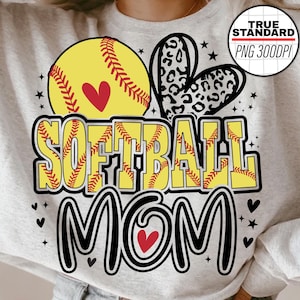 Softball Mom PNG Image, Game Day Softball PNG, Softball Black Design, Sublimation Designs Downloads, PNG File