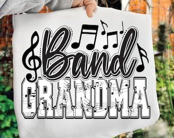 Band Oma PNG Bild, Band Oma Schwarz PNG, Mama, Blaskapelle Schwarz Design, Sublimation Designs Downloads, PNG Datei
