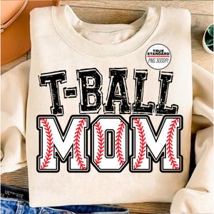 Baseball PNG, T-ball Mom PNG Image, T Ball Black Design, Sublimation Designs Downloads, PNG File