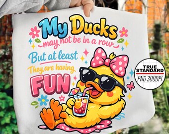 Funny Ducks PNG, Funny Duck Quote PNG, Cute Duck With Sunglasses, Pastel Duck Design, Sarcastic Humor PNG, Kawaii Duck Png, Sublimation