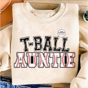 Baseball PNG, T-ball Auntie PNG Image, T Ball Black Design, Sublimation Designs Downloads, PNG File
