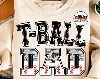 Baseball PNG, T-ball Dad PNG Image, Camo Tee Ball Black Blue Design, Sublimation Designs Downloads, PNG File