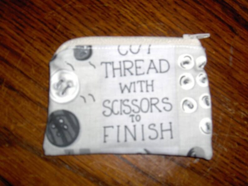 Sewing sew button quilt needle handmade zipper fabric coin change purse card holder