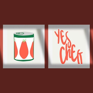 The Bear | Let it Rip | San Marzano | Yes Chef | Kitchen Wall Art | Digital Download