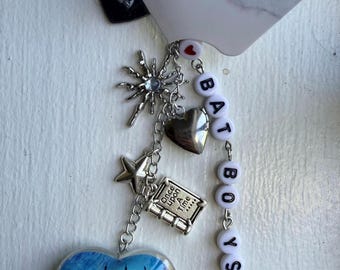 ACOTAR, Rhysand, Cassian, Azriel, bookish inspired adhesive nook/kindle charm. One of a kind