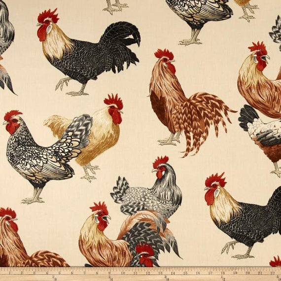 Chicken Kitchen Cafe Curtains 2 Panels 1 Pair Custom Etsy