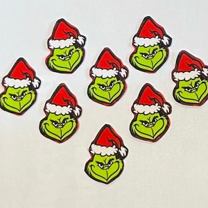 Yubatuo Green Monster Christmas Grinch Iron on Transfer Heat Transfer Design Sticker Iron on Vinyl Patches Iron on Transfer Paper for Clothing Hat