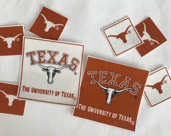 University of Texas Longhorns - Iron On Fabric Appliques - 10 Sports Patches