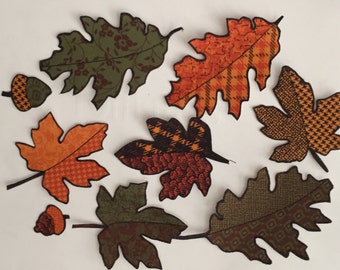 Autumn Leaves - Iron On Fabric Appliqués, Fall, Crafts