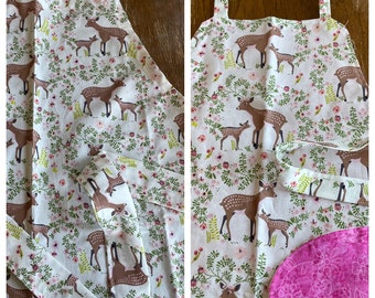 Child’s Deer Print Aprons, Sally's Simple Aprons - Handmade, Machine Washable