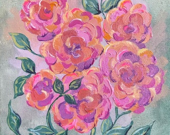 Tea Roses - Matted print by Sallee