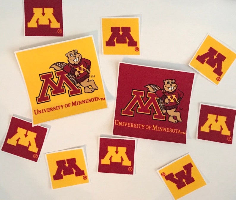 University of Minnesota Iron on Fabric Appliques 10 Sports Etsy